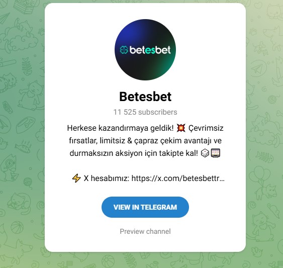 Betesbet Telegram